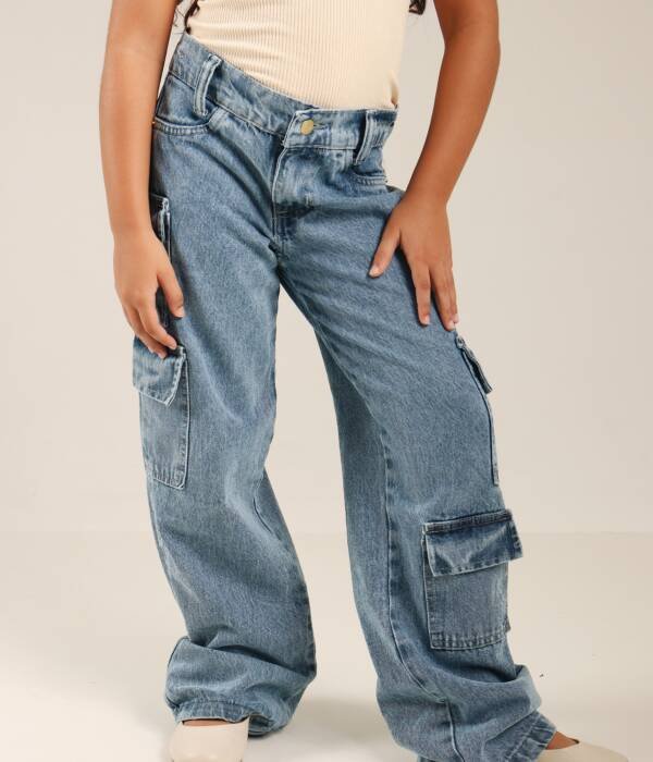 Calça Cargo de 4 Bolsos Inf