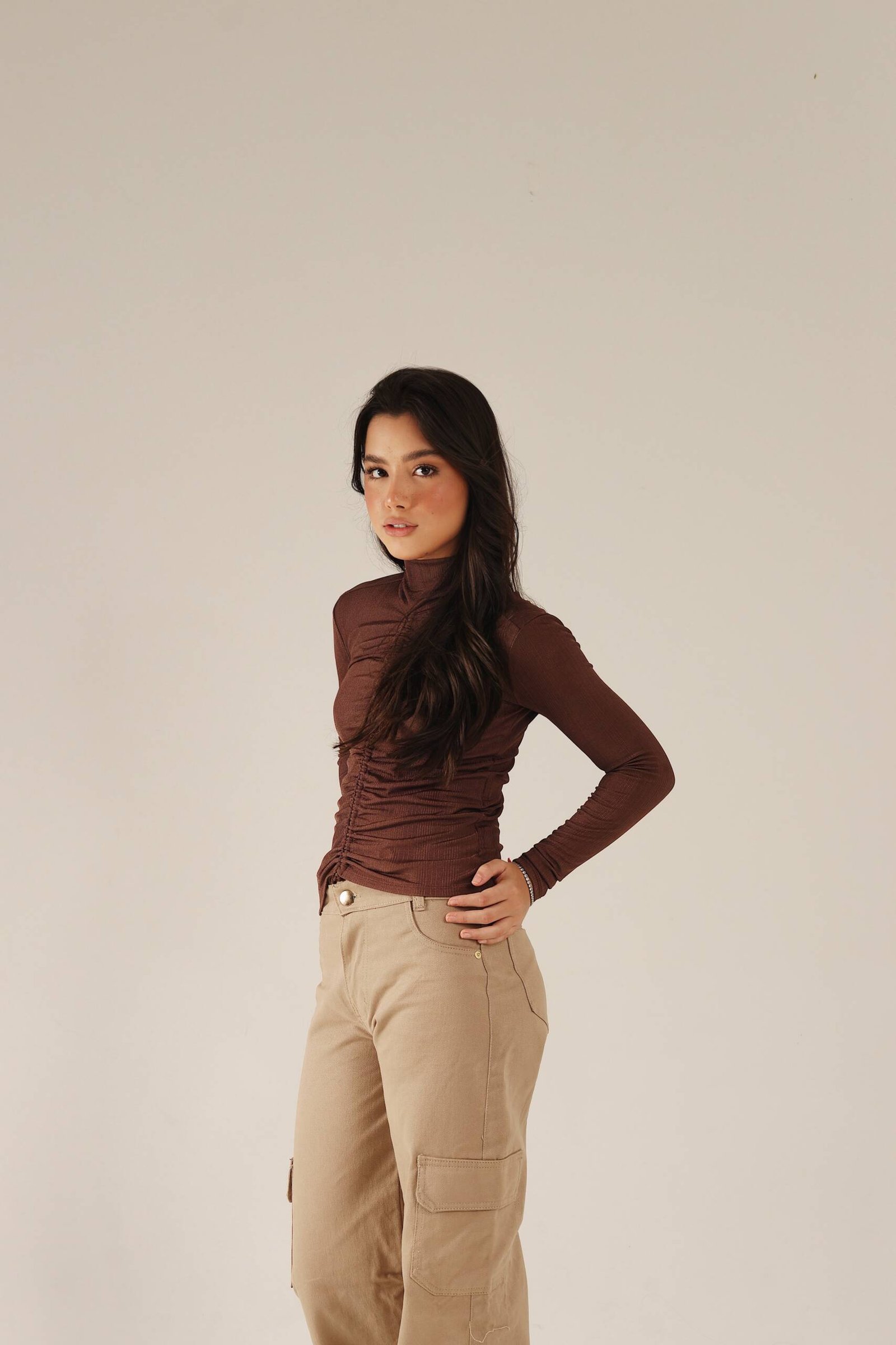 Calça Cargo Cor de 2 Bolsos Juv - Imagem 4