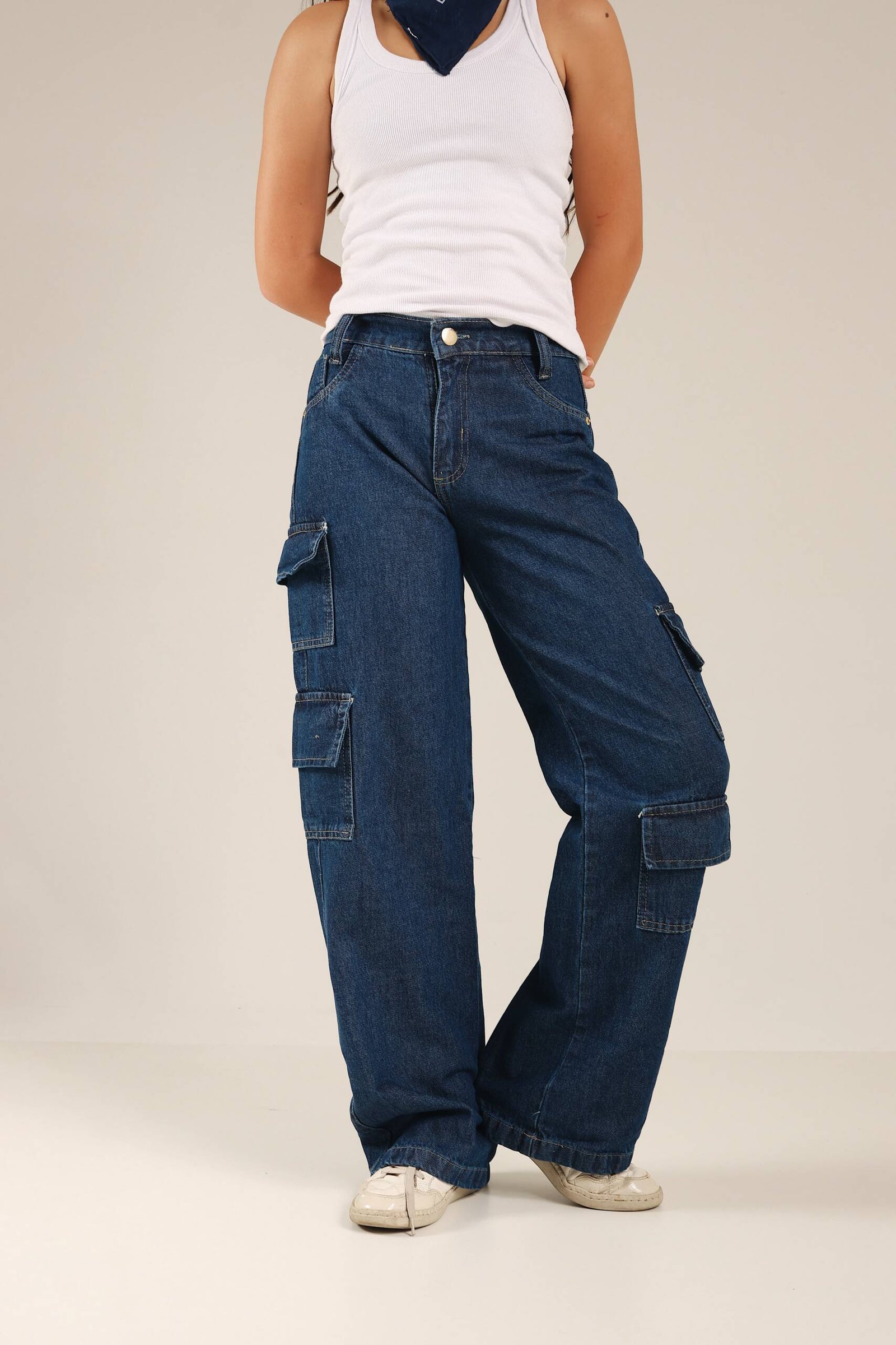 Calça Cargo de 4 Bolsos Juv